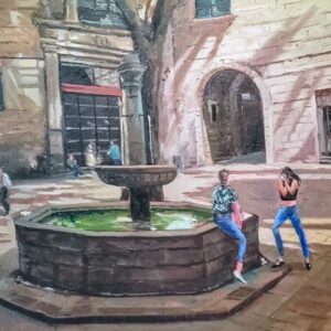 Plaça sant Felip Neri porta