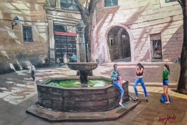 Plaça sant Felip Neri porta